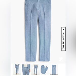 COPY - NWT J. Crew factory slim fit Thompson Basket Weave suit pants in a 38x32.